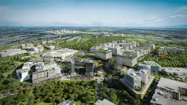 Aerial view of SM and CALAX